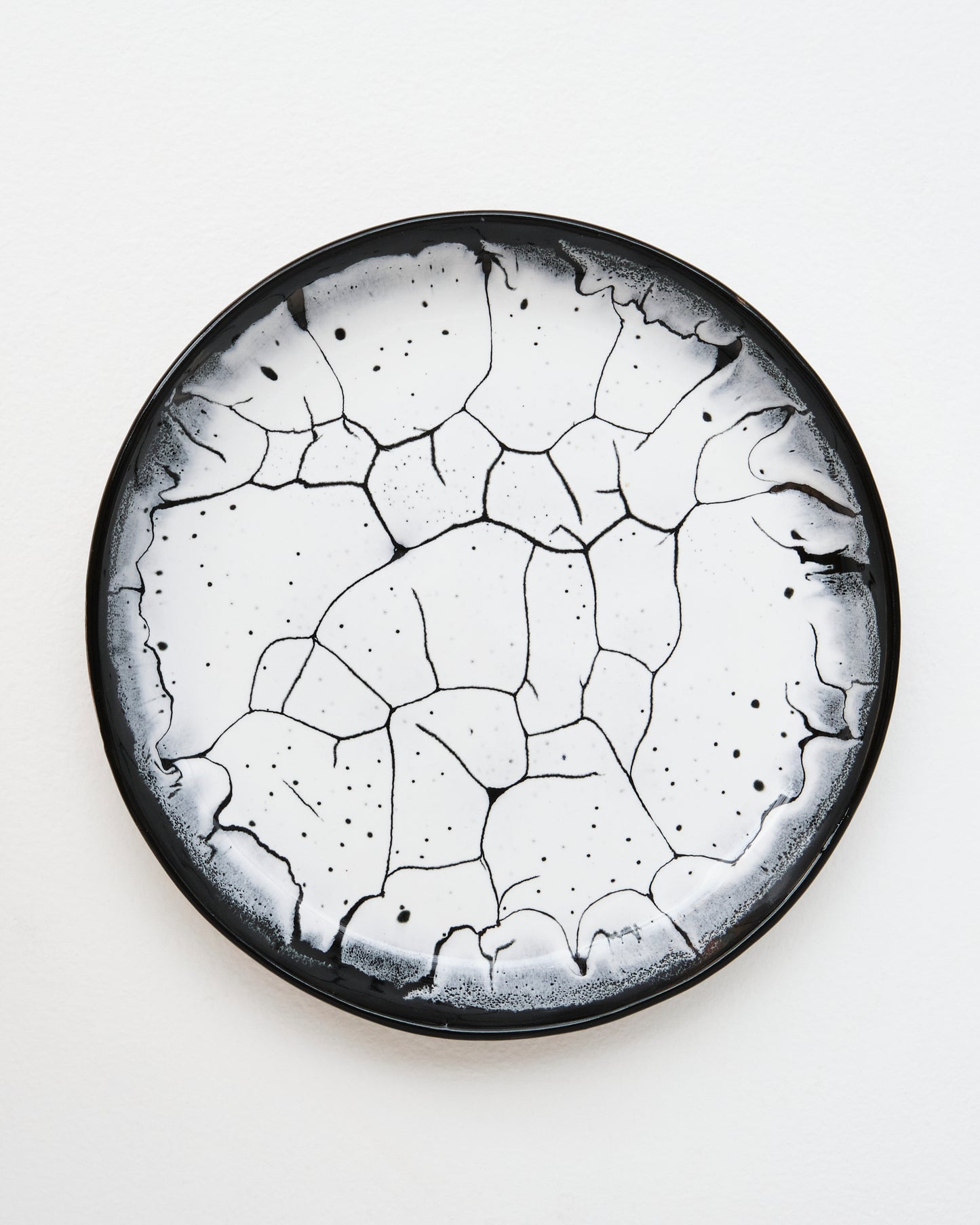 Smooth dinner plate with lip