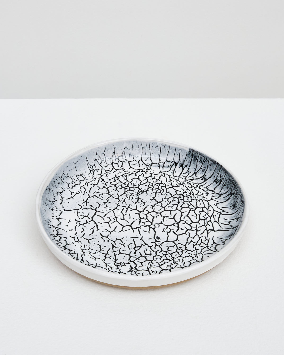 Smooth dinner plate with lip